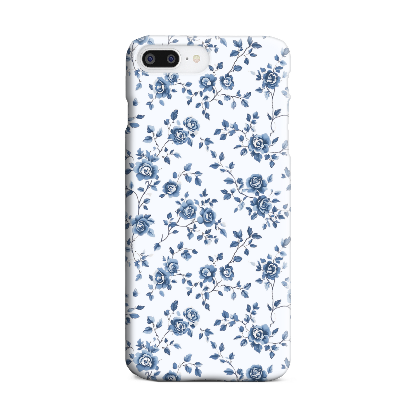 Blue Florals Slim Phone Case