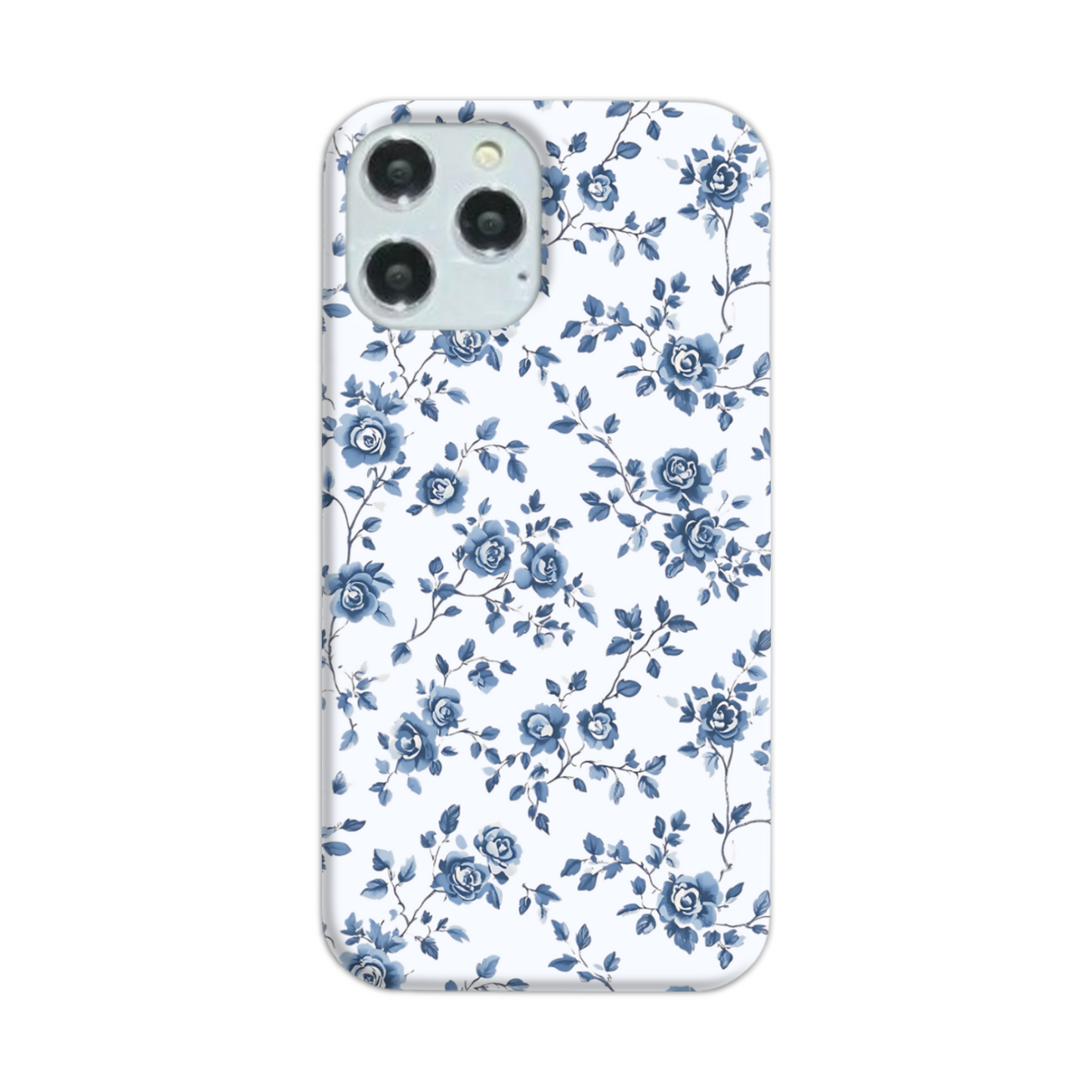Blue Florals Slim Phone Case