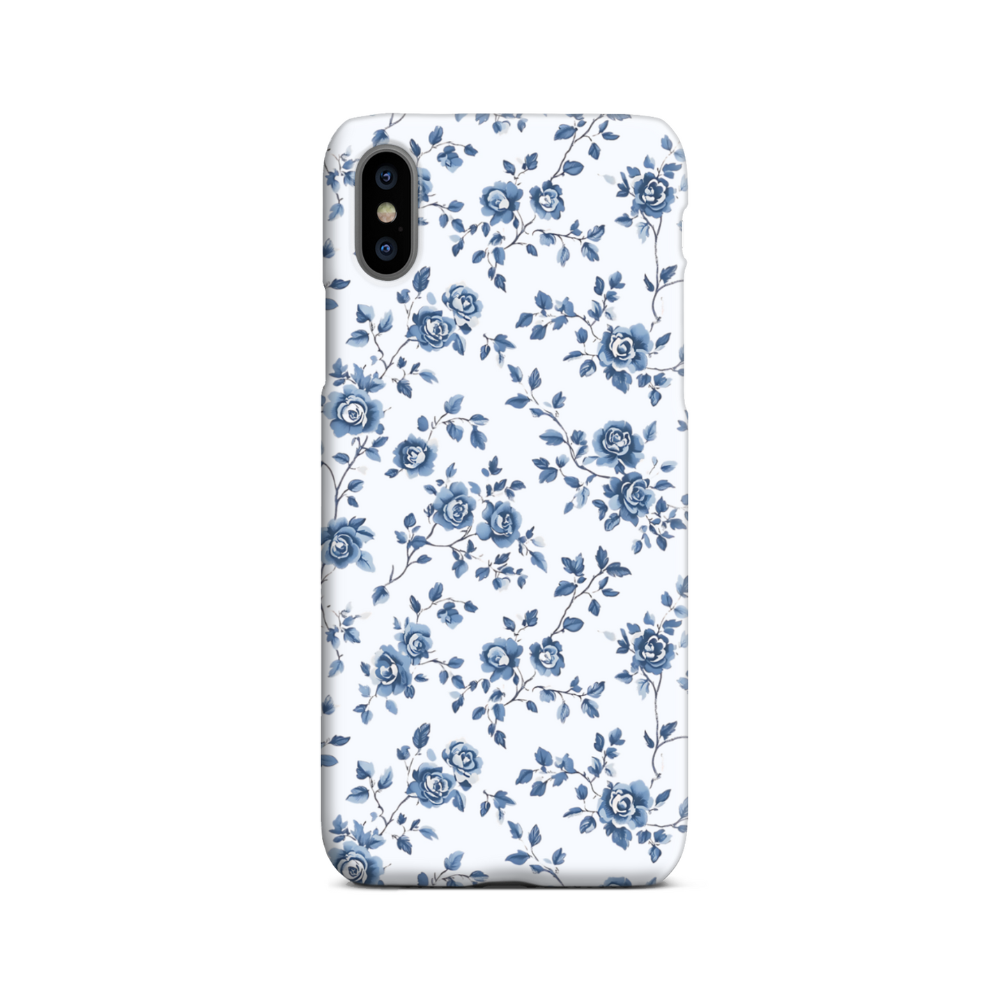 Blue Florals Slim Phone Case