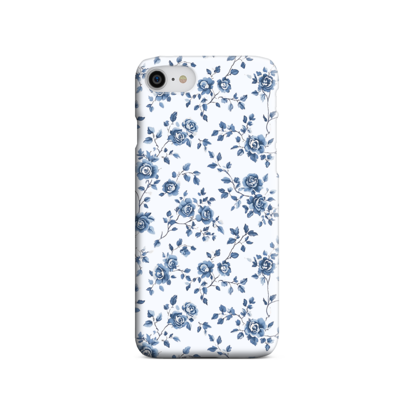 Blue Florals Slim Phone Case
