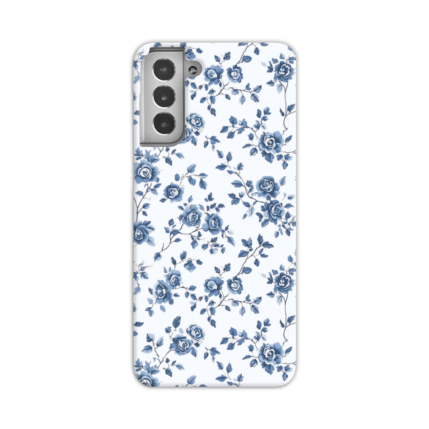 Blue Florals Slim Phone Case