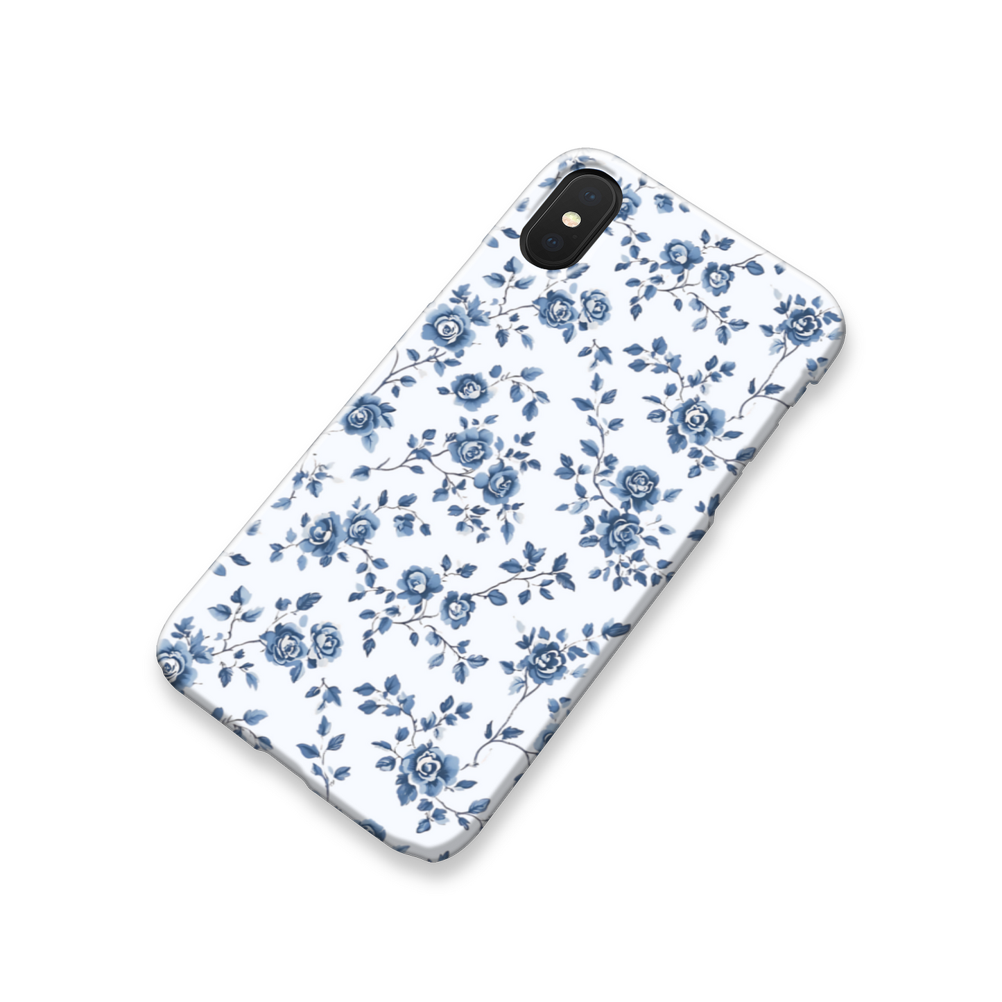 Blue Florals Slim Phone Case