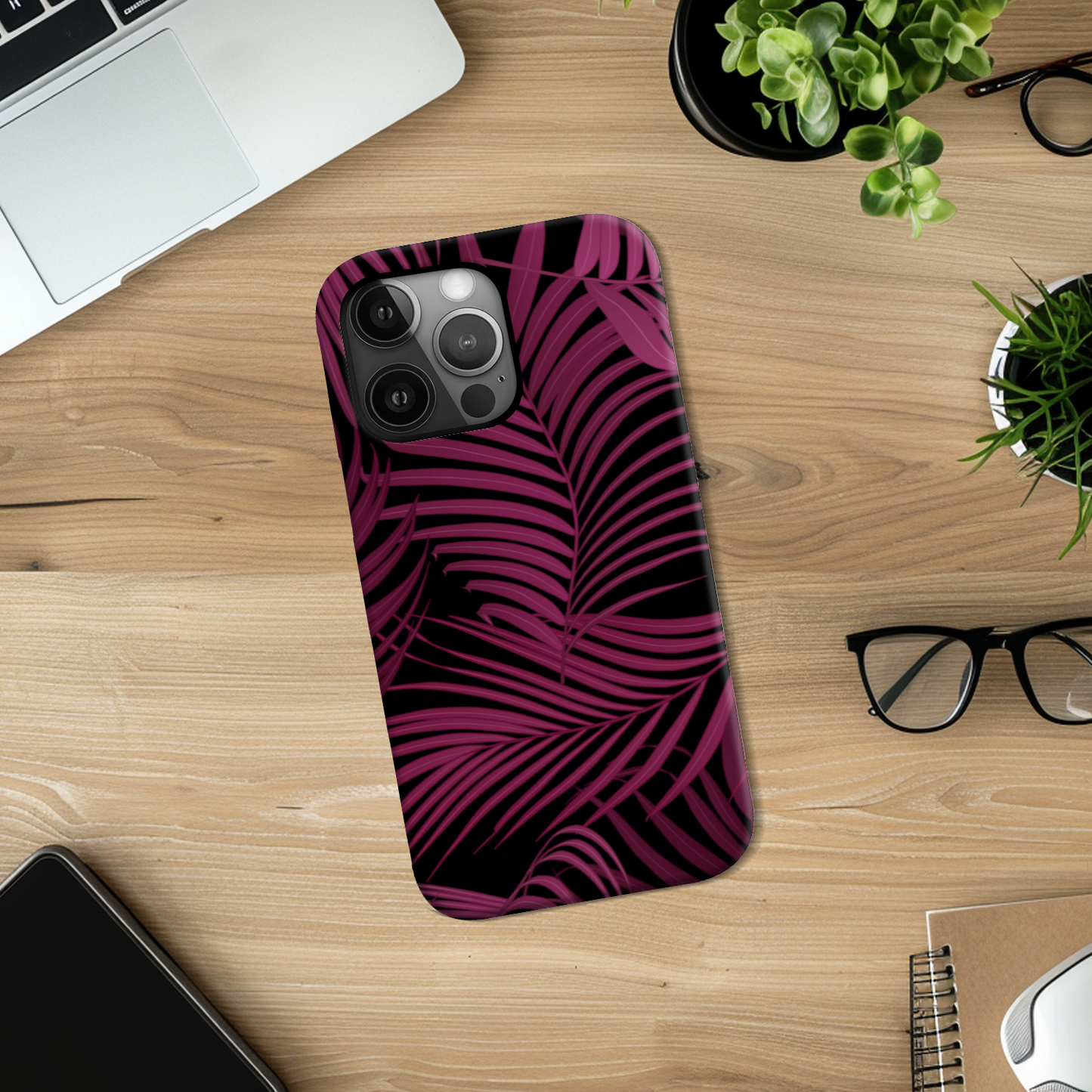 Pink Palm Slim Phone Case
