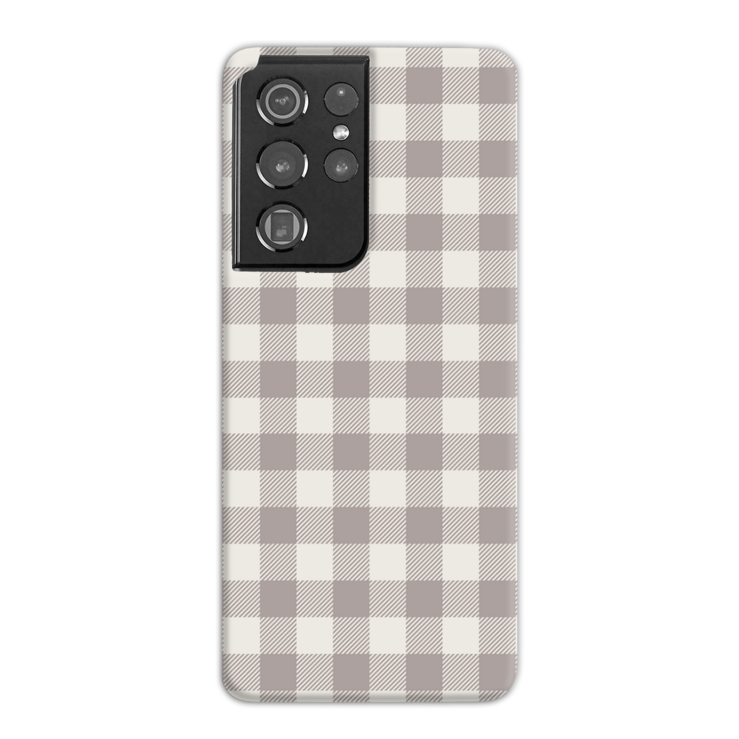 Natural Check Slim Phone Case