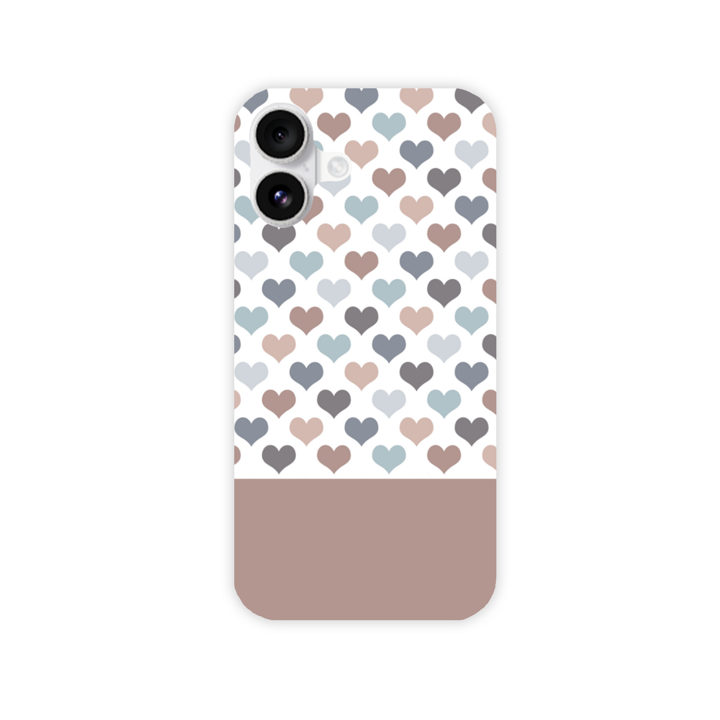 Mocca Hearts Slim Phone Case