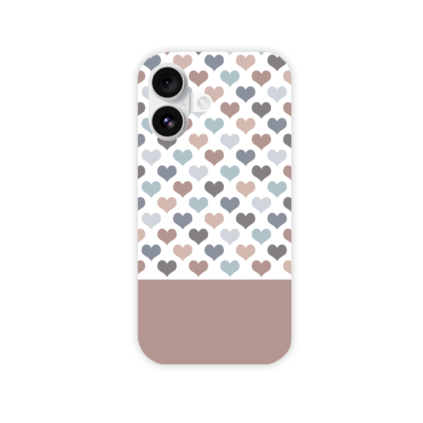 Mocca Hearts Slim Phone Case