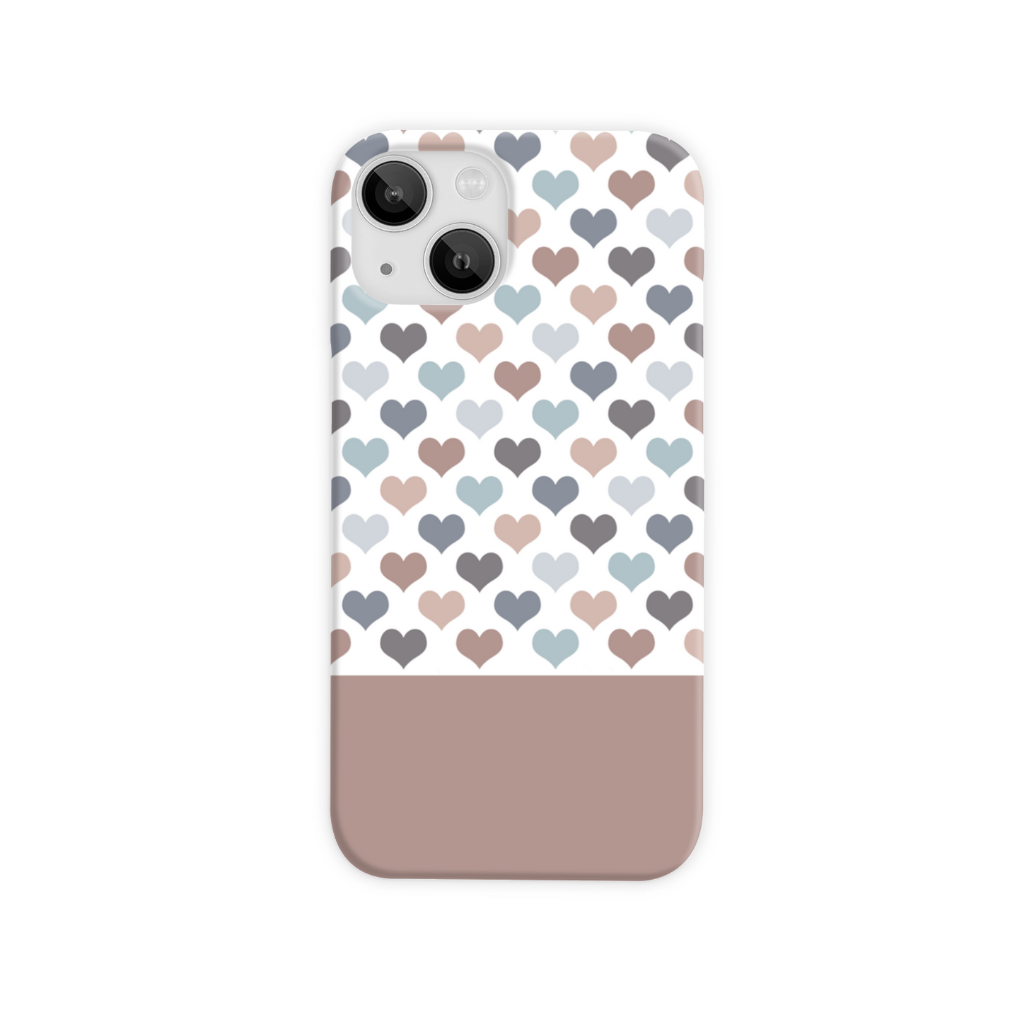 Mocca Hearts Slim Phone Case