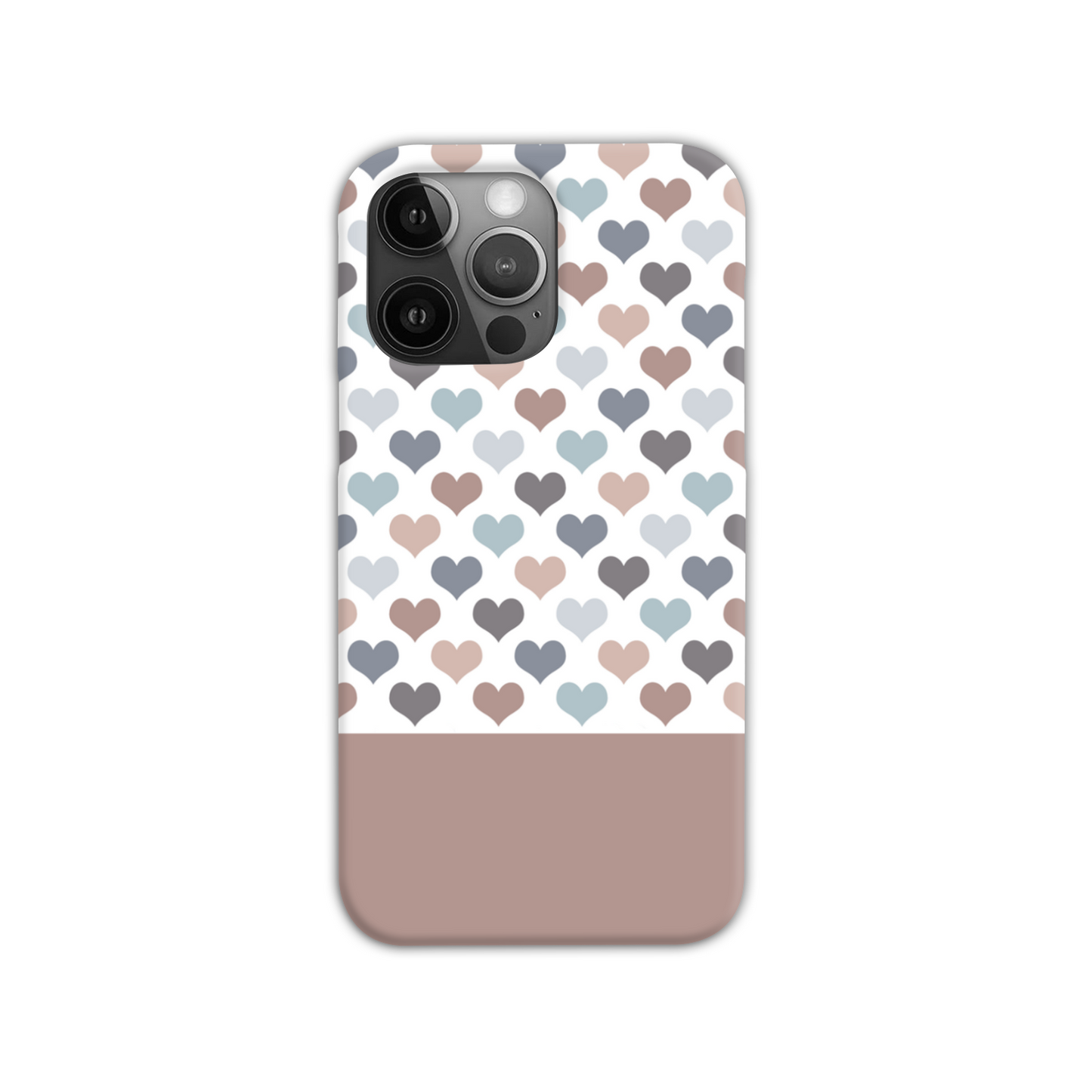 Mocca Hearts Slim Phone Case