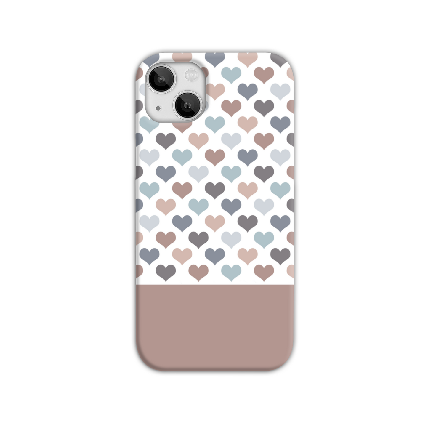 Mocca Hearts Slim Phone Case