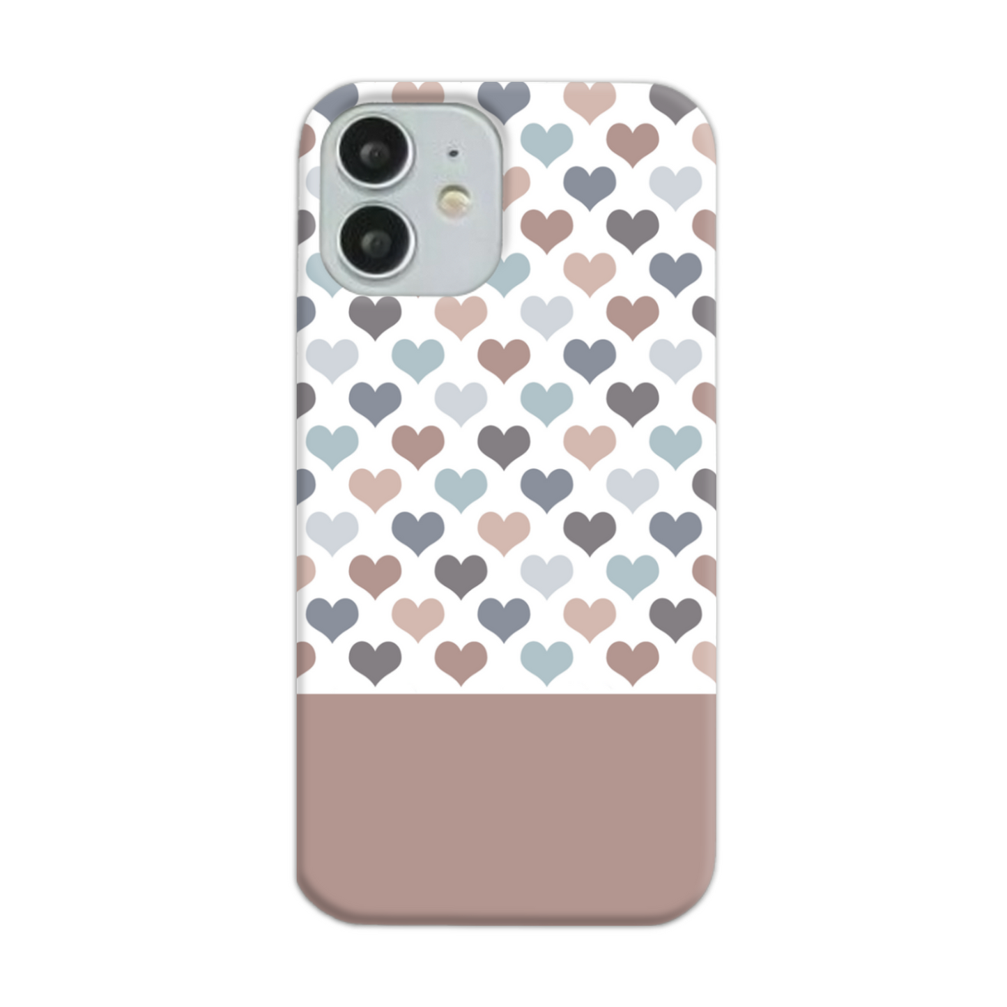 Mocca Hearts Slim Phone Case