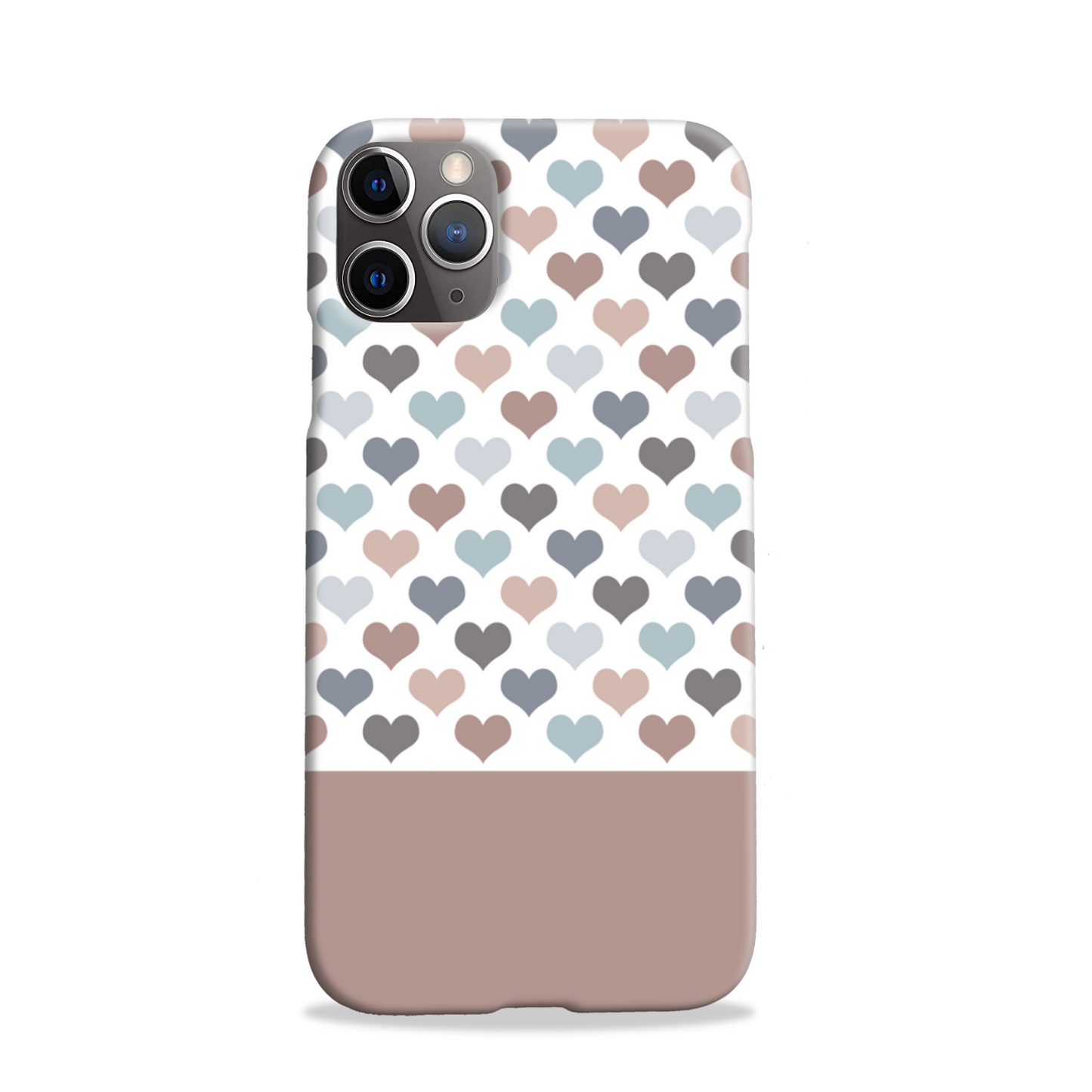 Mocca Hearts Slim Phone Case