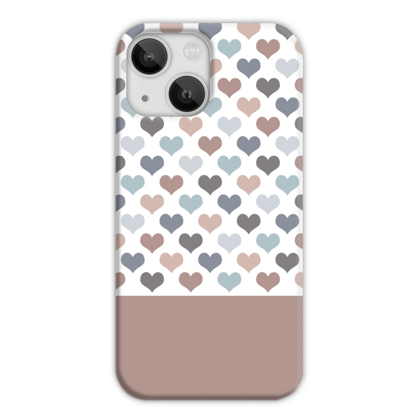 Mocca Hearts Slim Phone Case