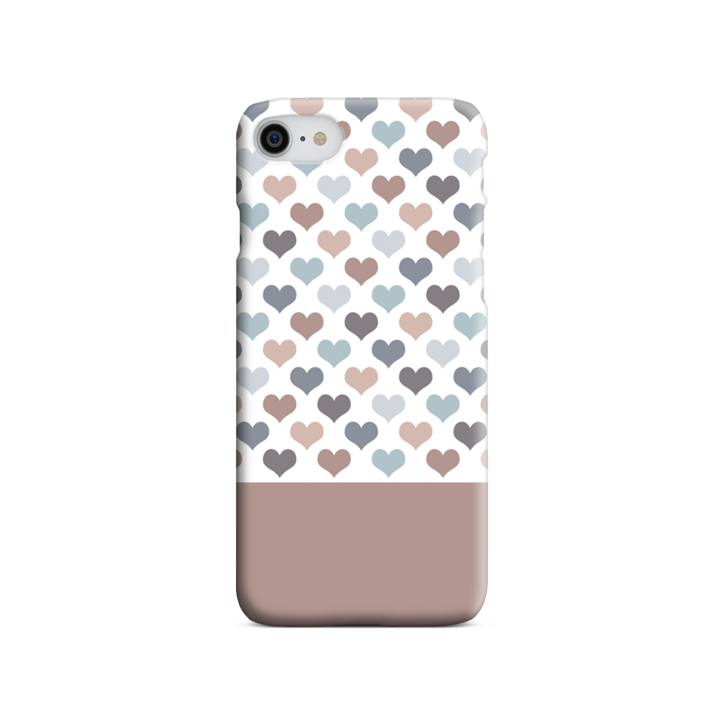 Mocca Hearts Slim Phone Case