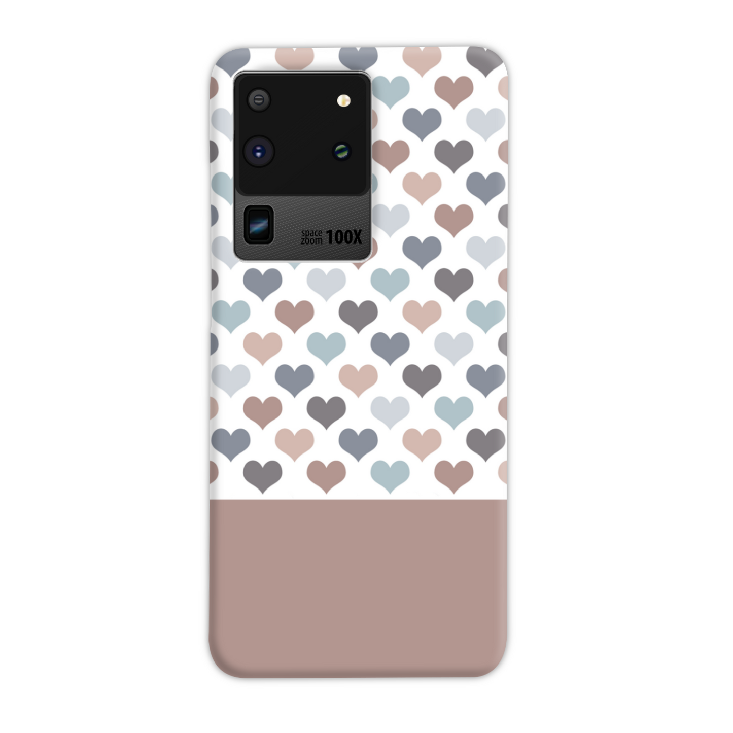 Mocca Hearts Slim Phone Case