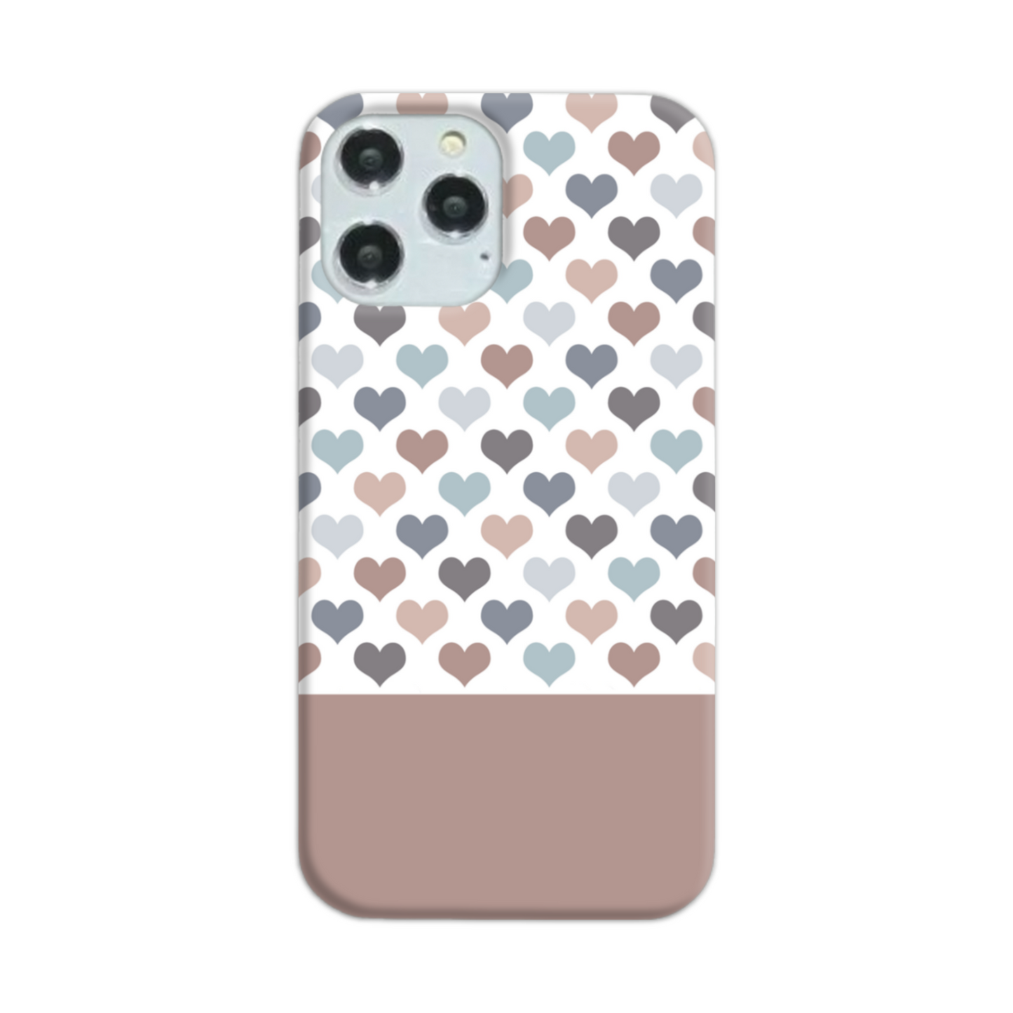 Mocca Hearts Slim Phone Case