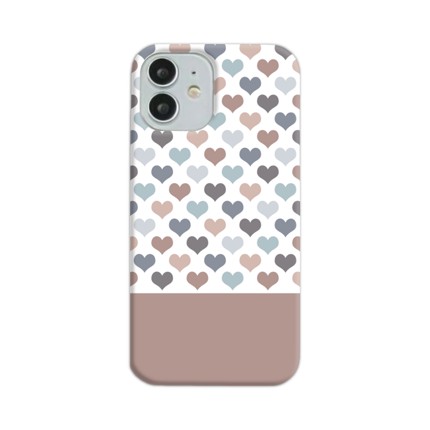 Mocca Hearts Slim Phone Case