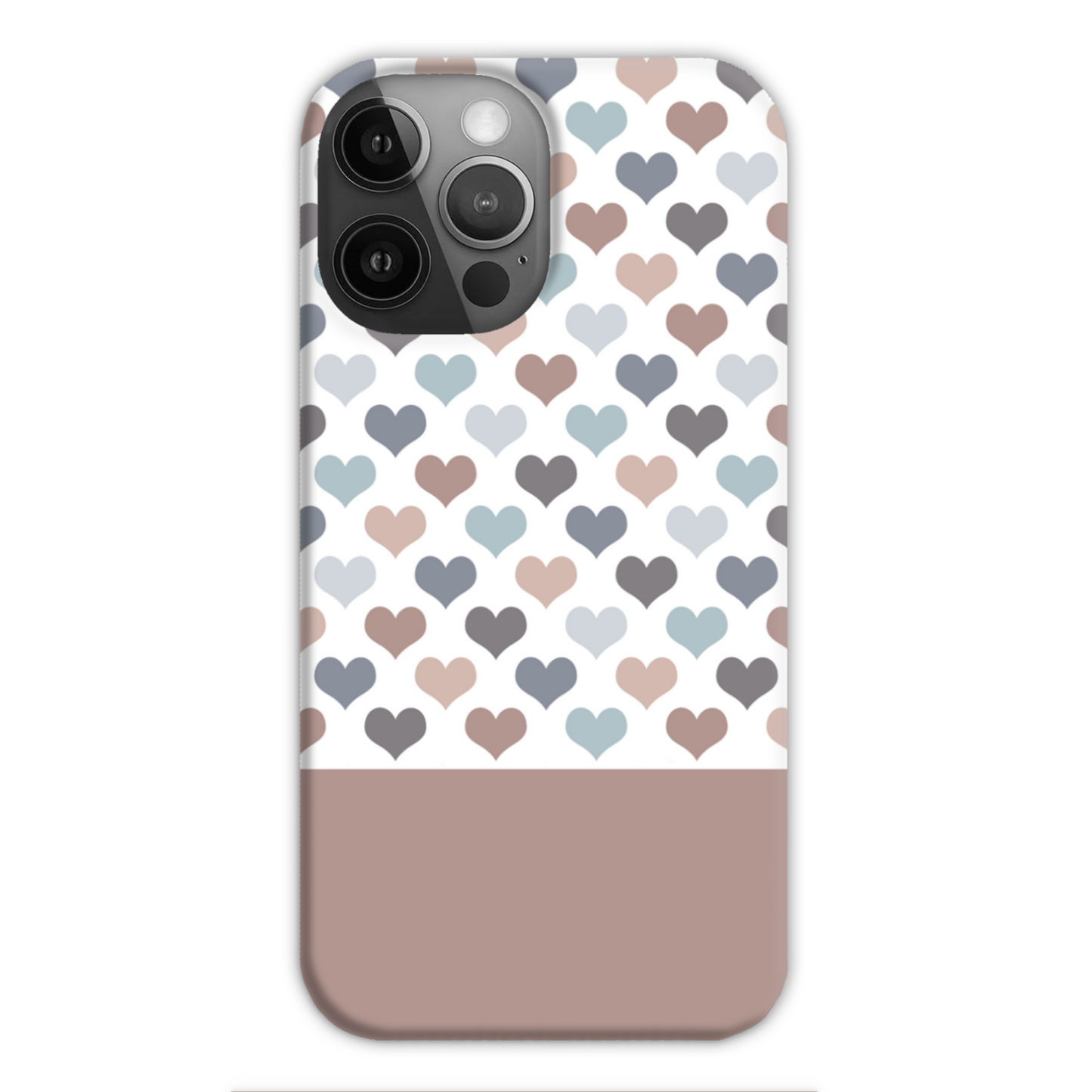 Mocca Hearts Slim Phone Case