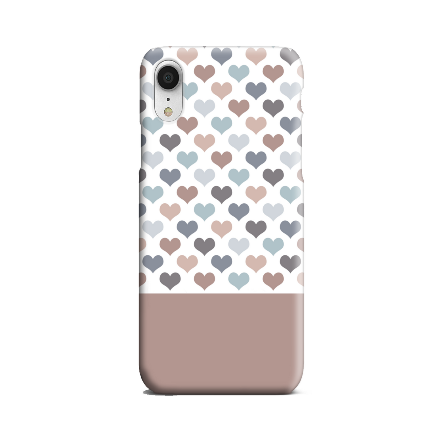 Mocca Hearts Slim Phone Case