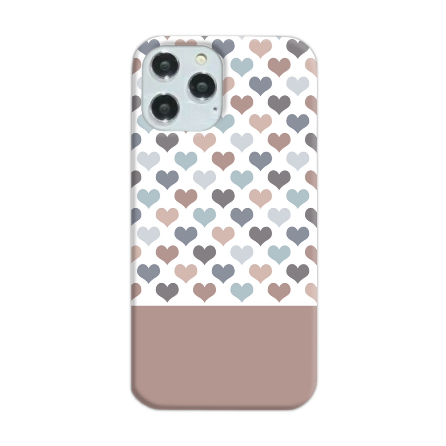 Mocca Hearts Slim Phone Case