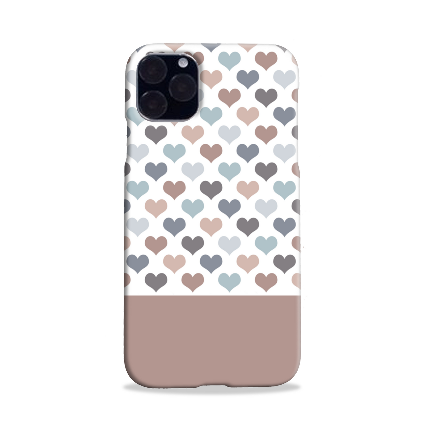 Mocca Hearts Slim Phone Case