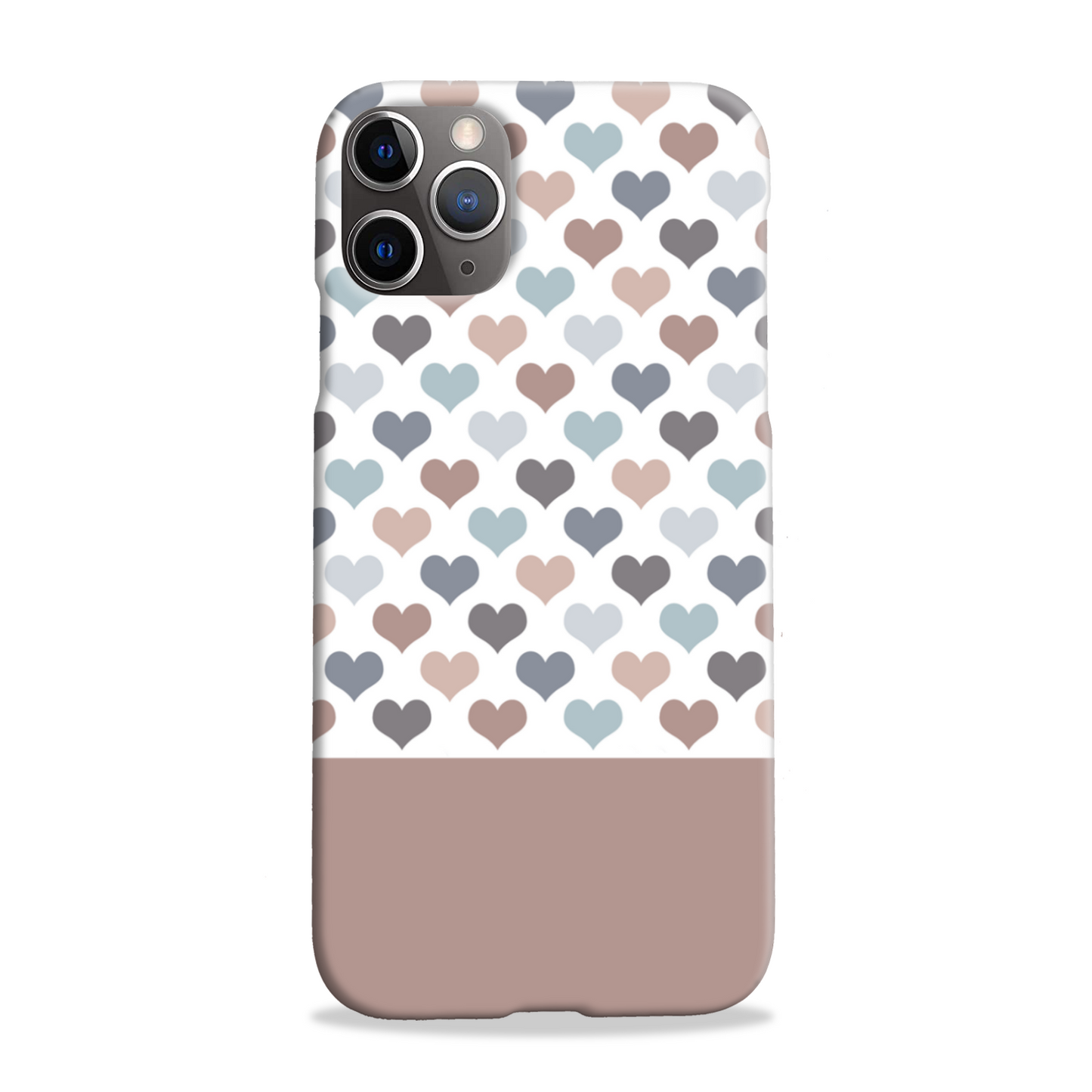 Mocca Hearts Slim Phone Case