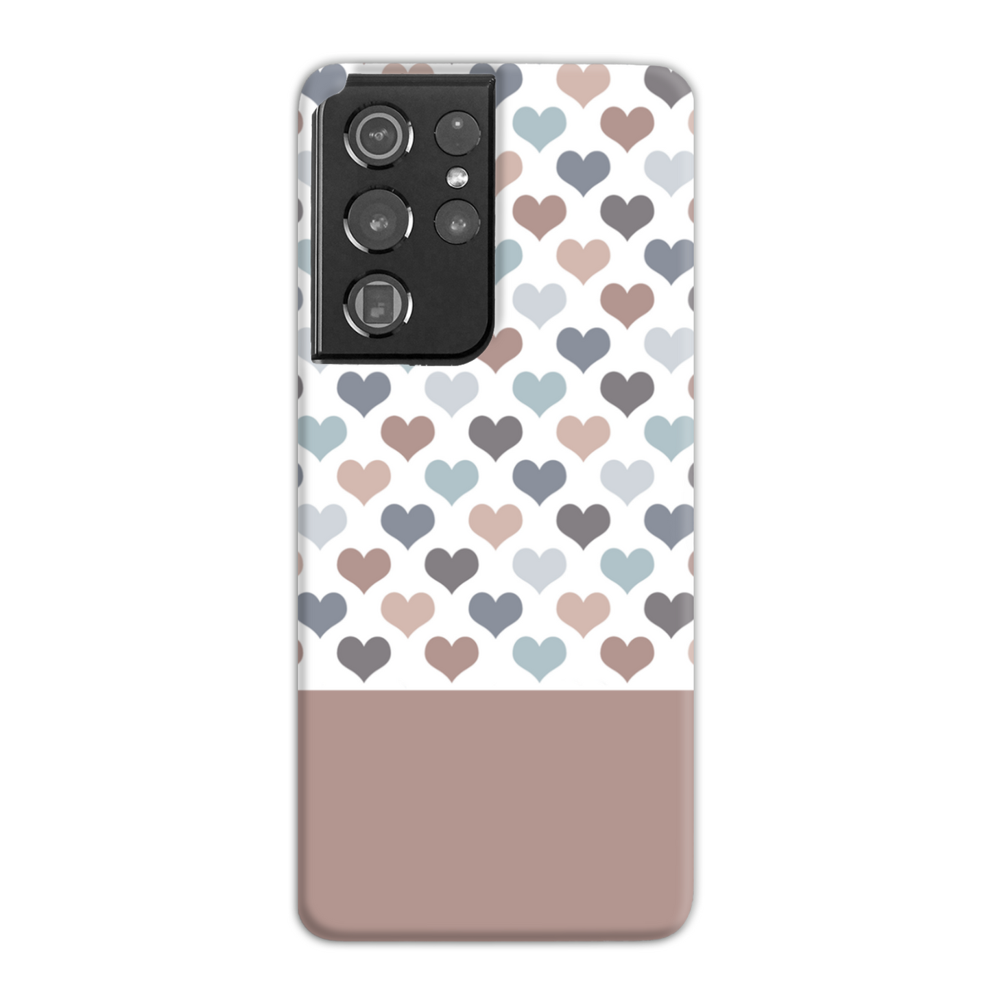 Mocca Hearts Slim Phone Case