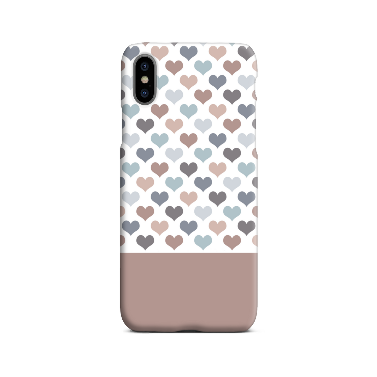 Mocca Hearts Slim Phone Case
