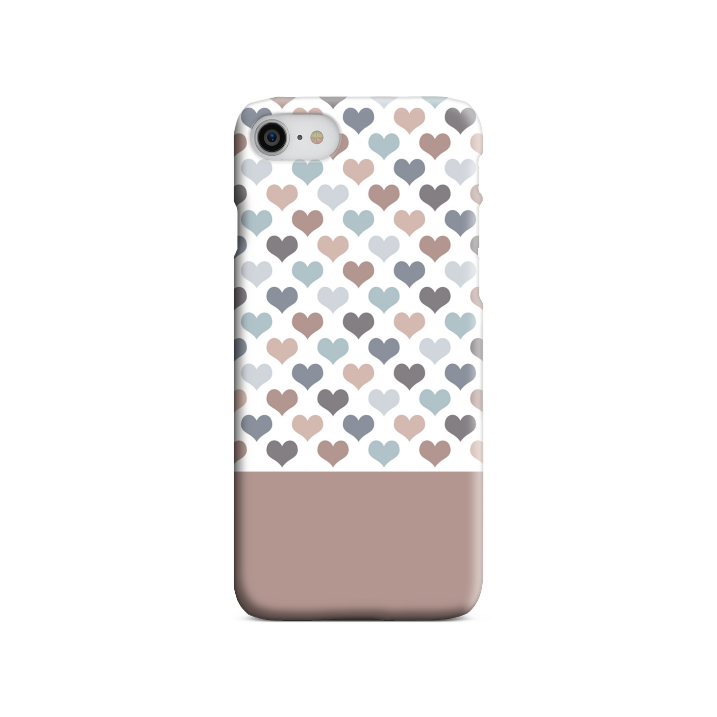 Mocca Hearts Slim Phone Case