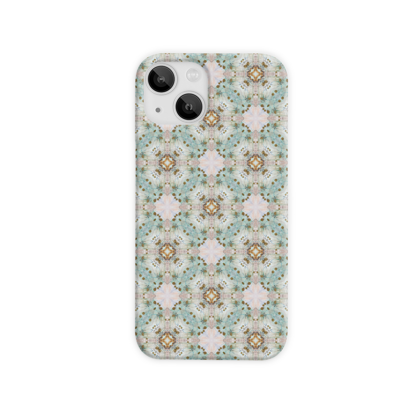 Green Mosaic Slim Phone Case