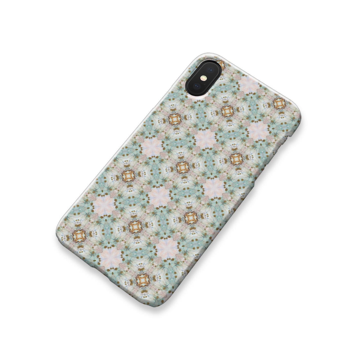 Green Mosaic Slim Phone Case