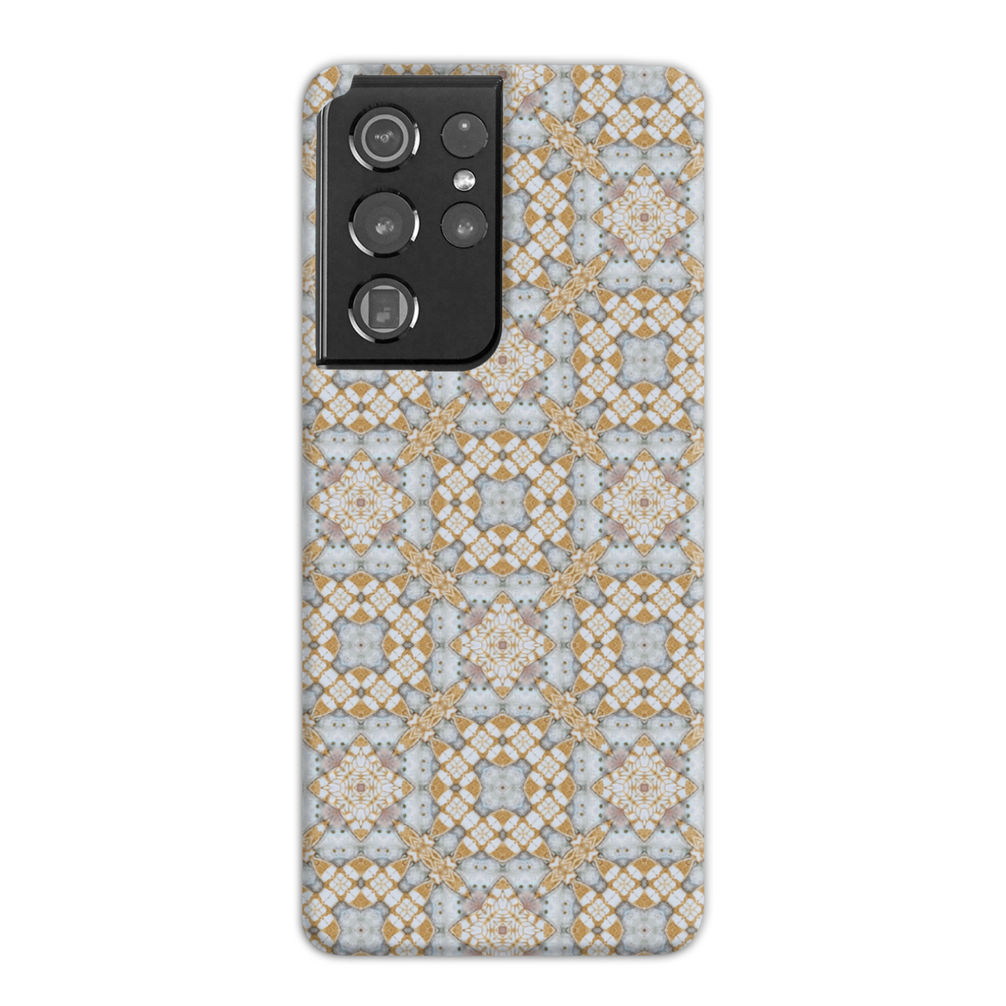 Yellow Mosaic Check Slim Phone Case