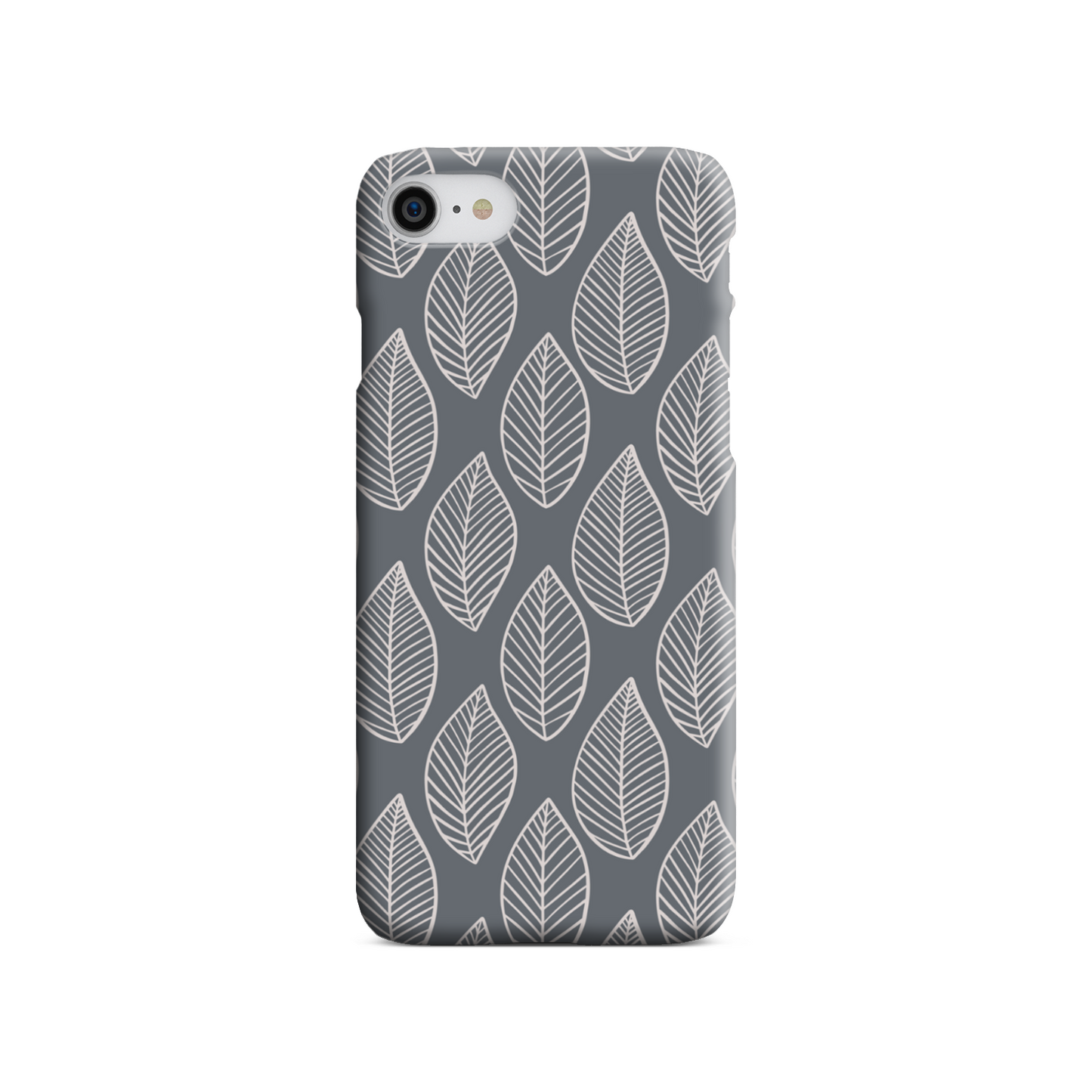 Grey Leaf Slim Phone Case