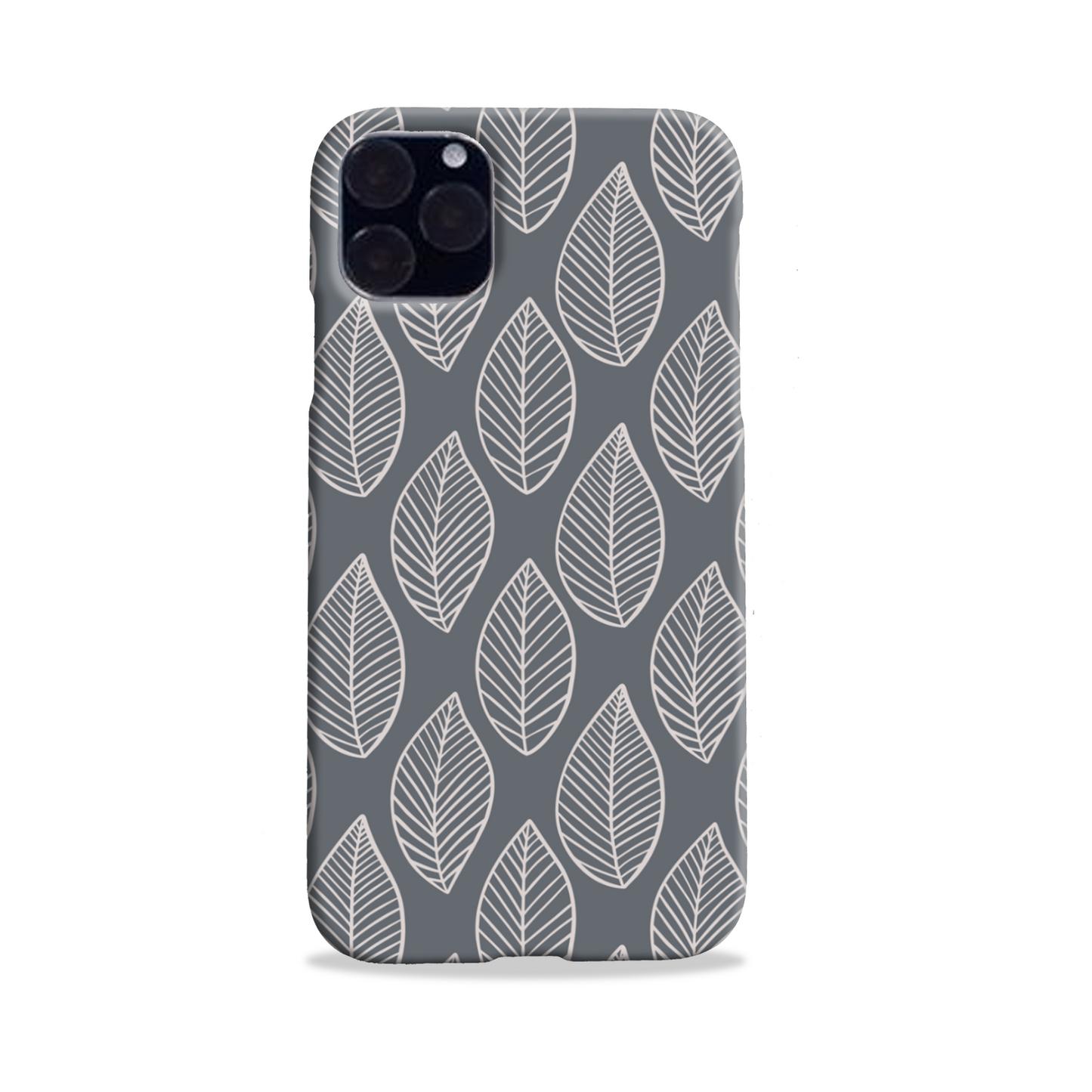 Grey Leaf Slim Phone Case