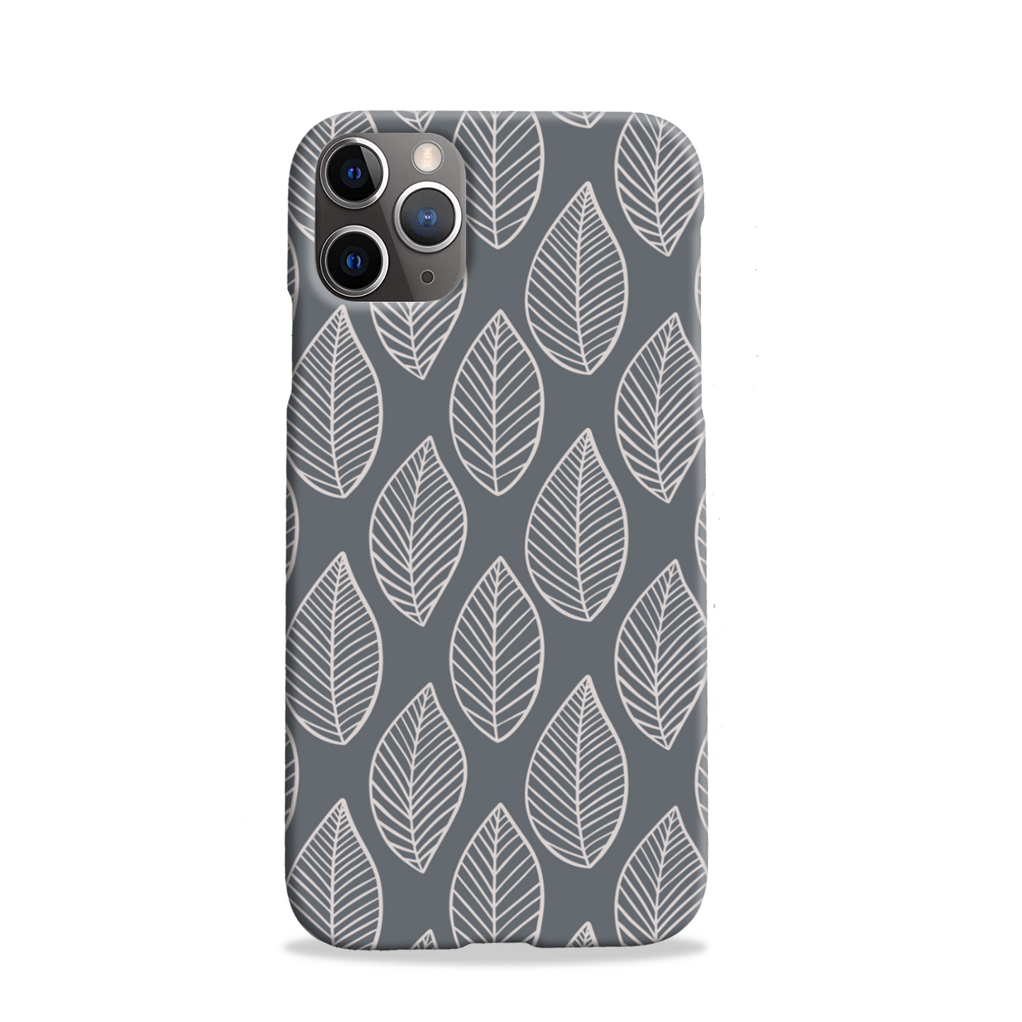Grey Leaf Slim Phone Case