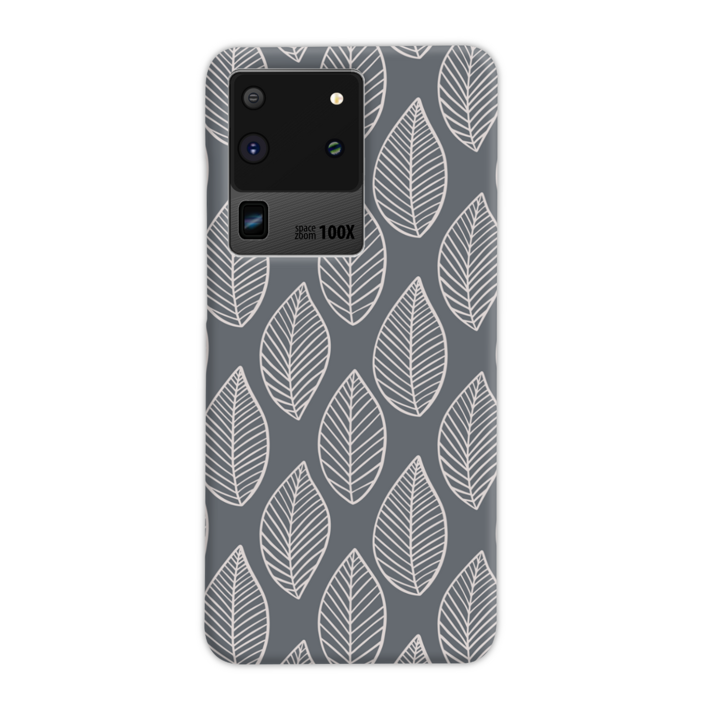 Grey Leaf Slim Phone Case