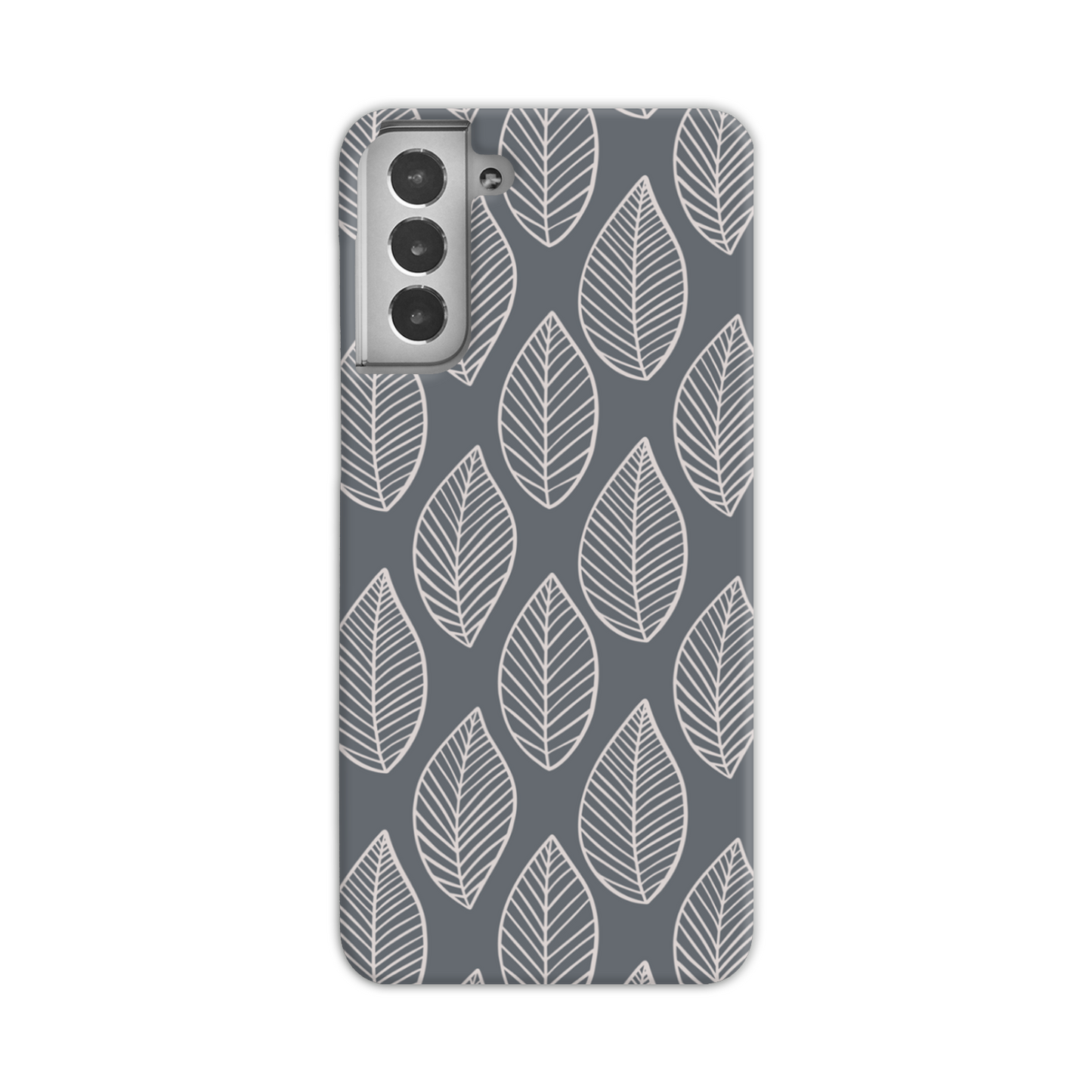 Grey Leaf Slim Phone Case