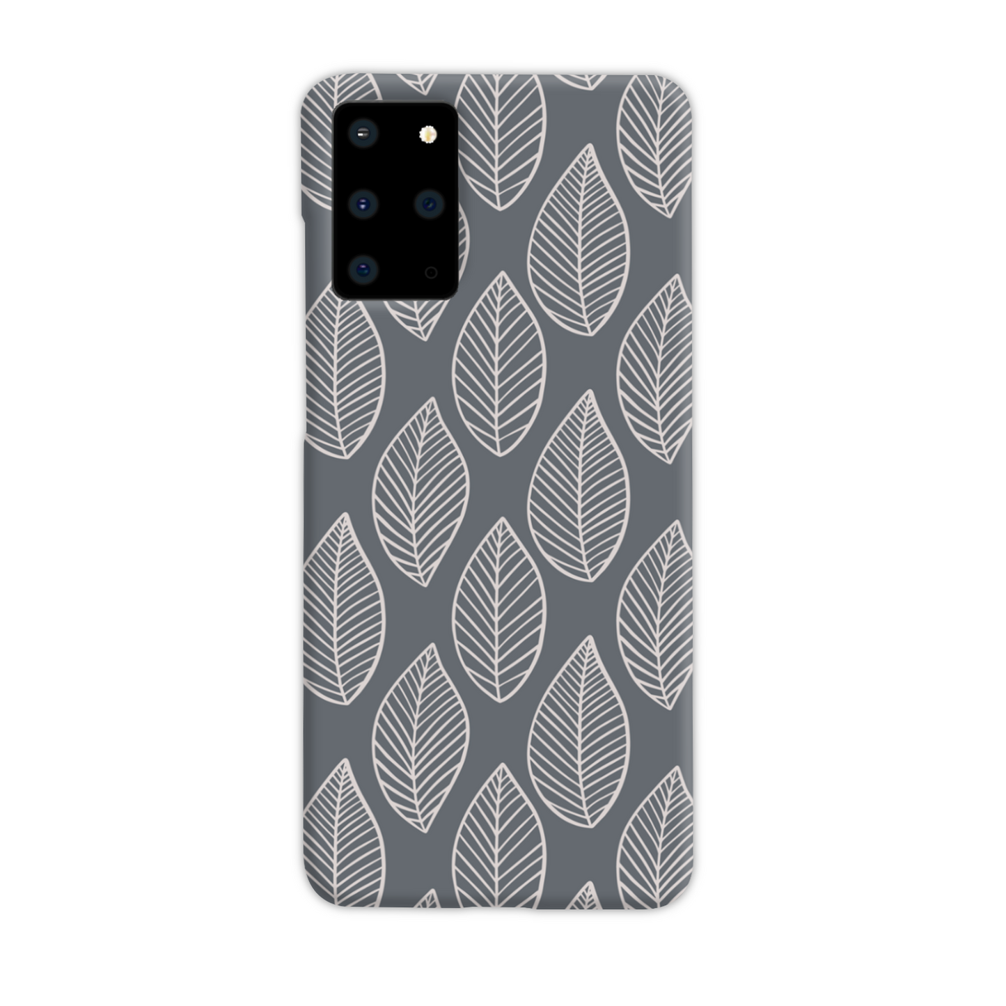 Grey Leaf Slim Phone Case