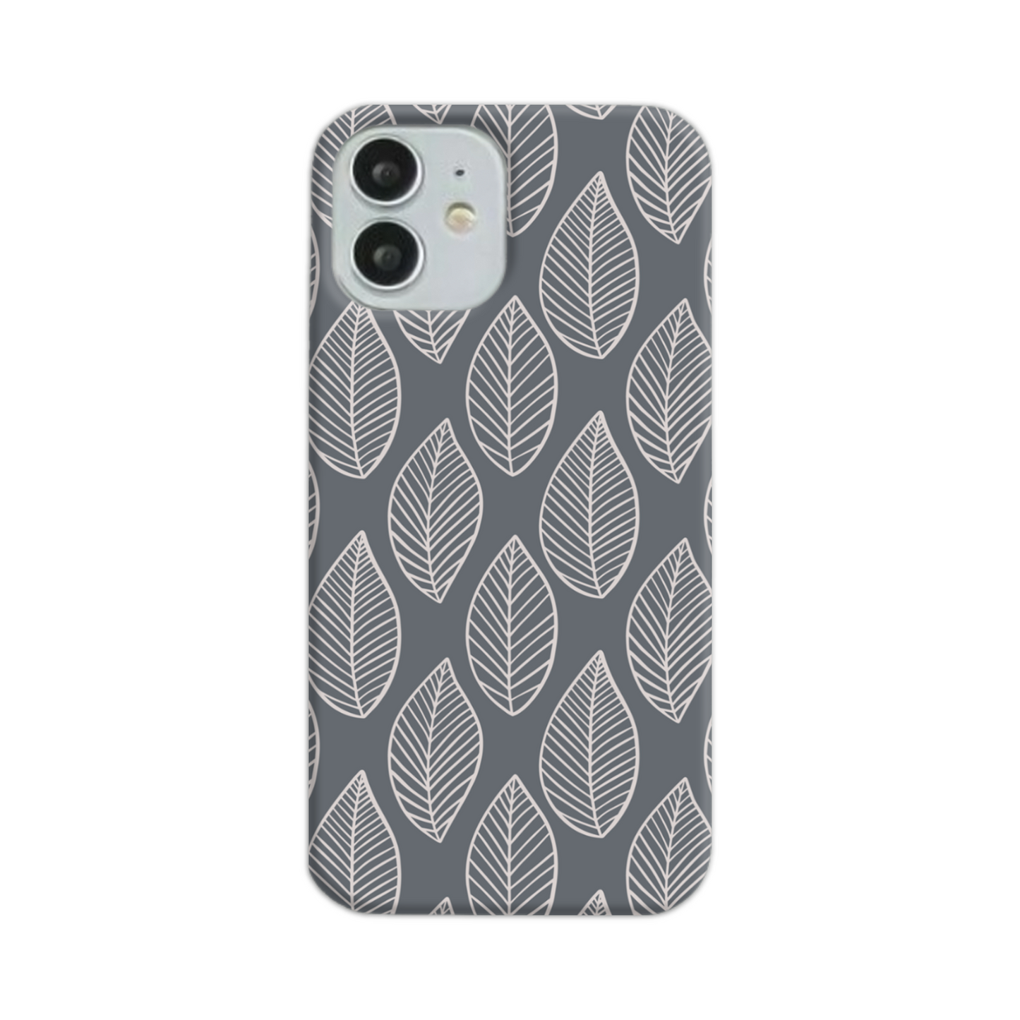 Grey Leaf Slim Phone Case