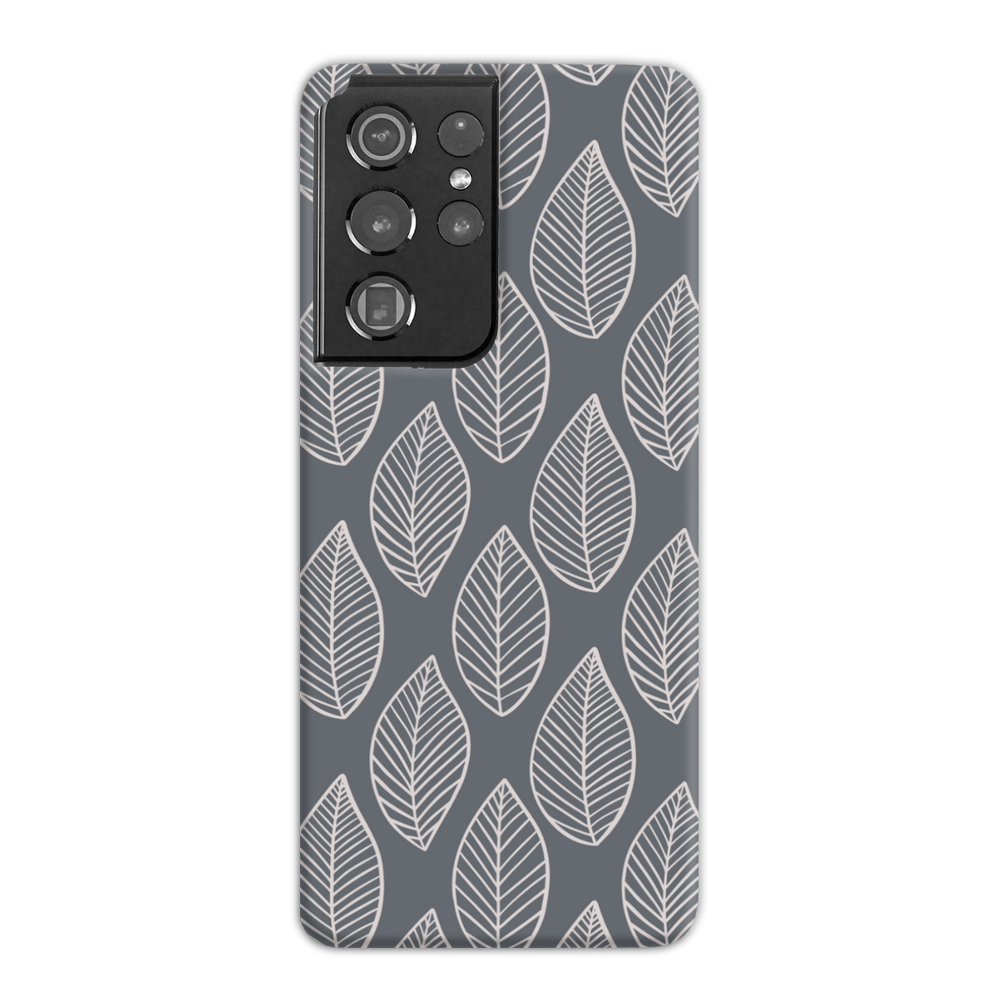 Grey Leaf Slim Phone Case
