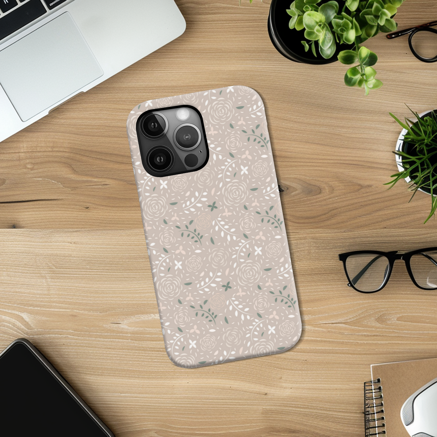Subtle Rose Slim Phone Case