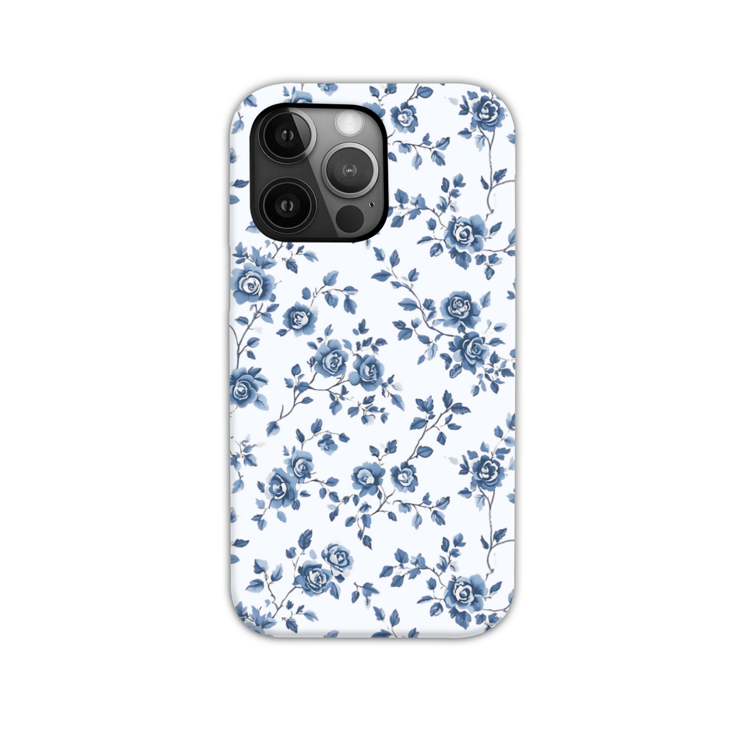 Blue Floral Tough Phone Case