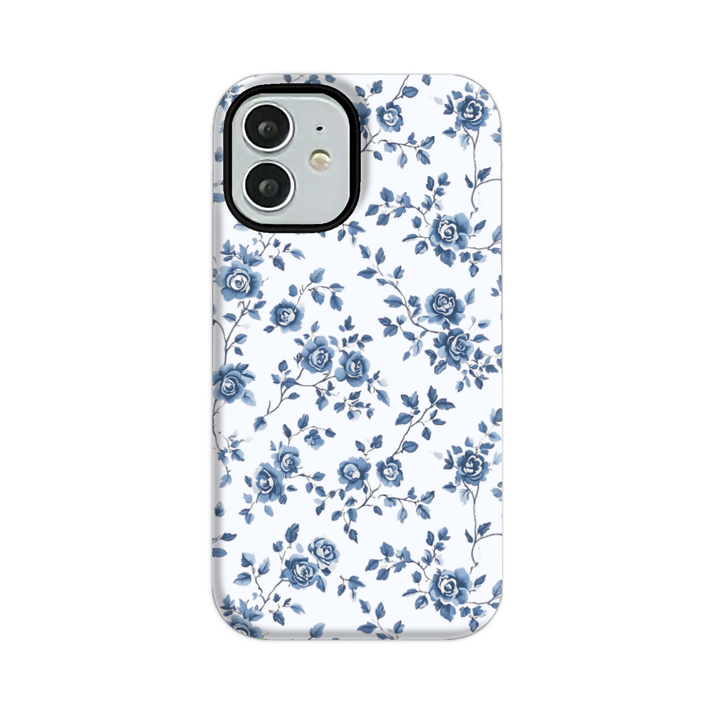 Blue Floral Tough Phone Case