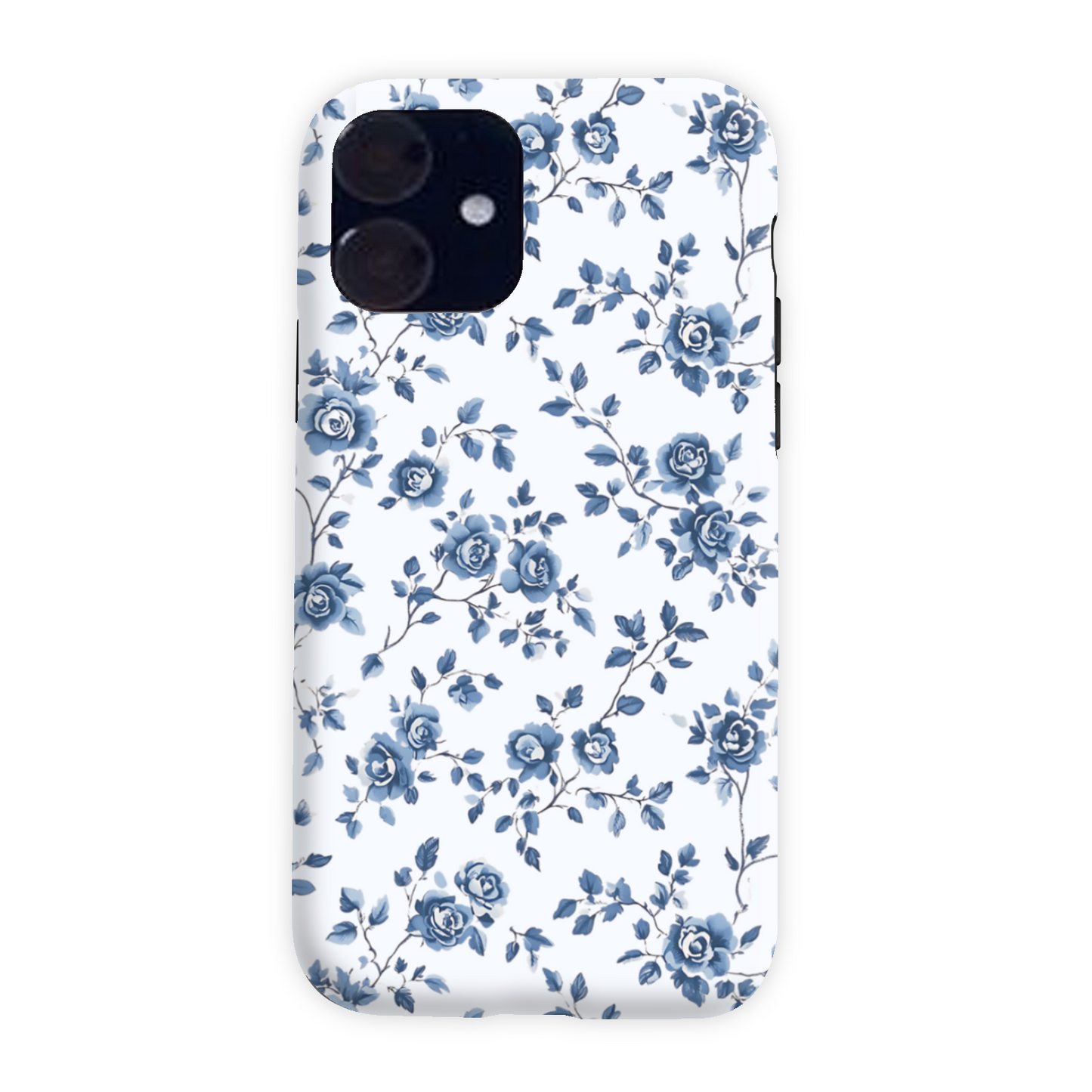 Blue Floral Tough Phone Case