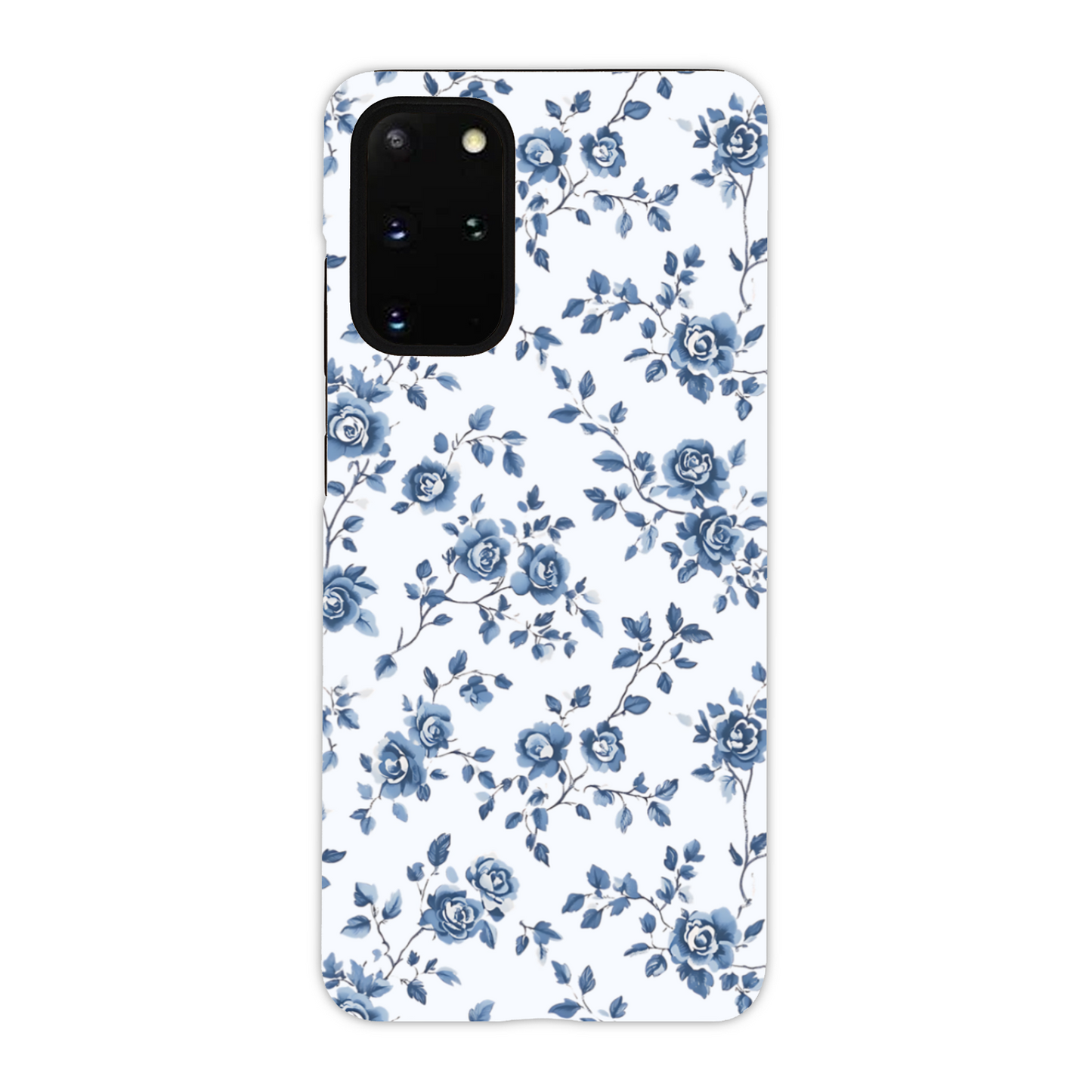 Blue Floral Tough Phone Case