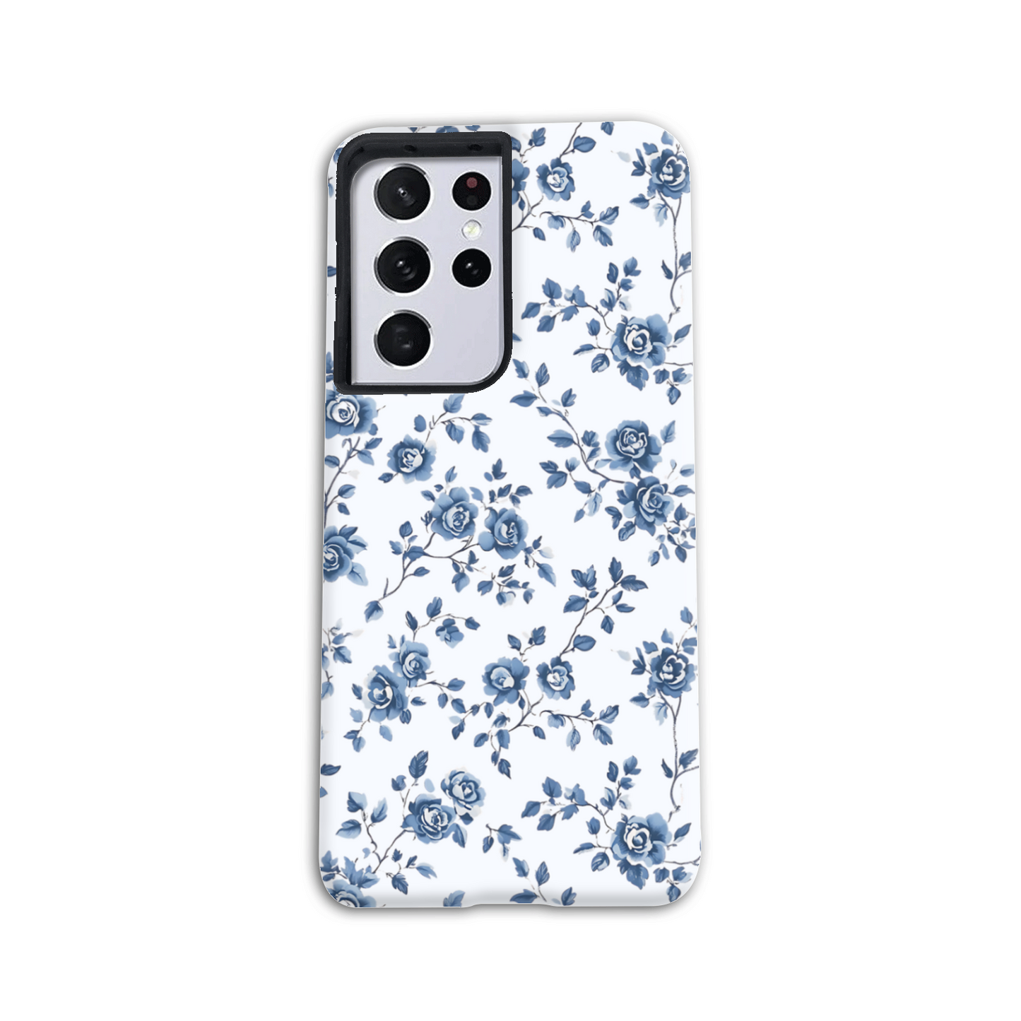 Blue Floral Tough Phone Case