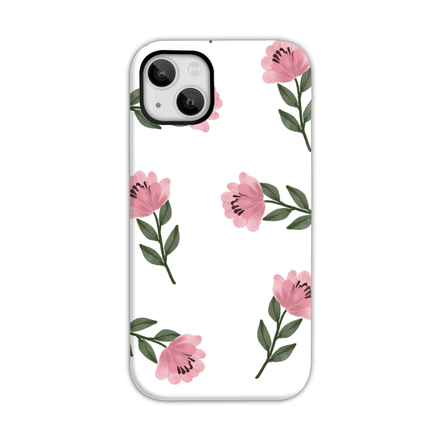 Pink Flower Tough Phone Case