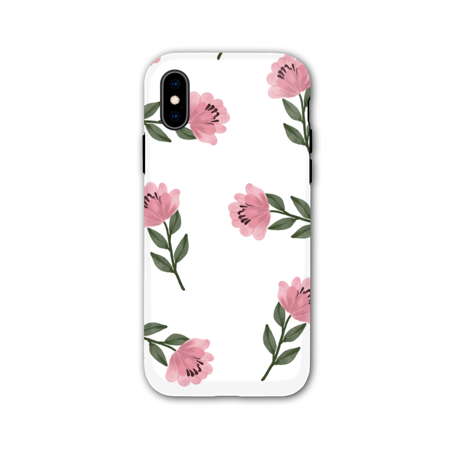 Pink Flower Tough Phone Case
