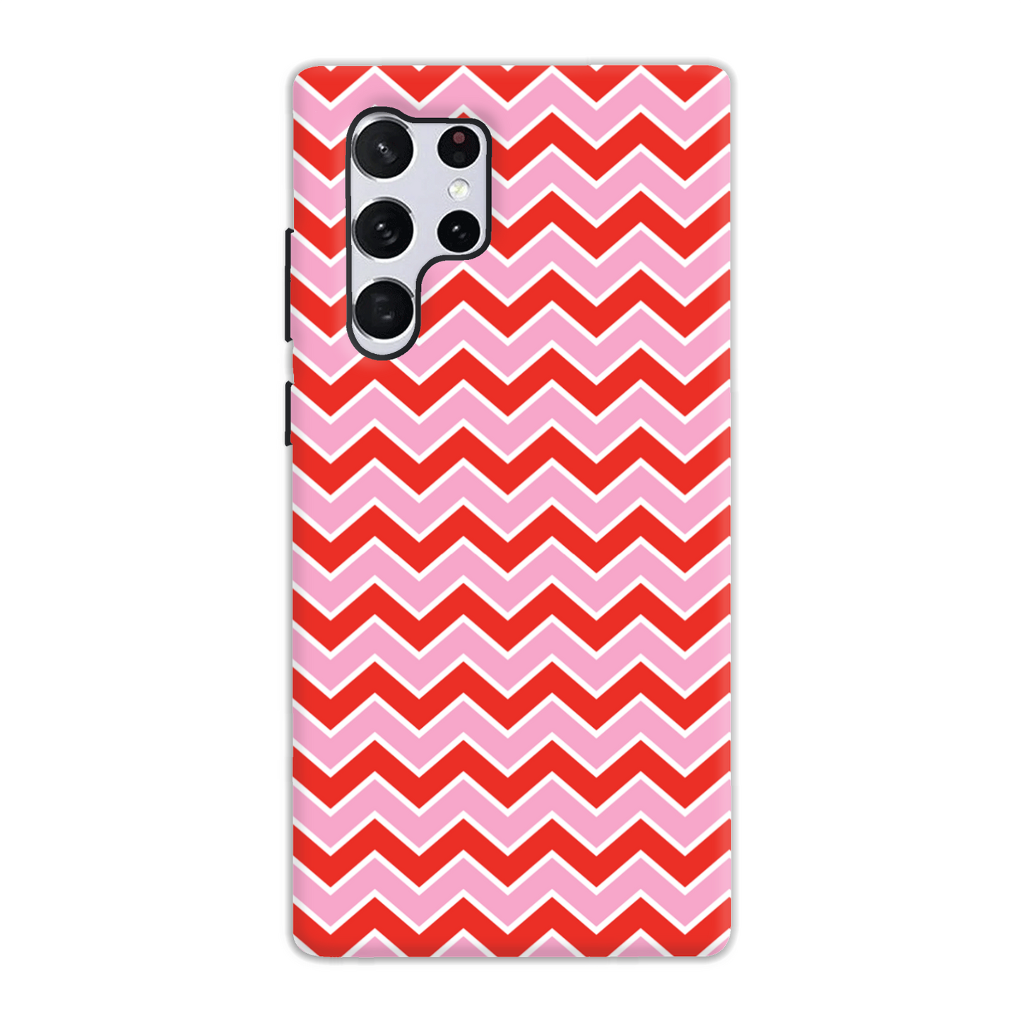 Pink and Red Zig Zag Tough Phone Case