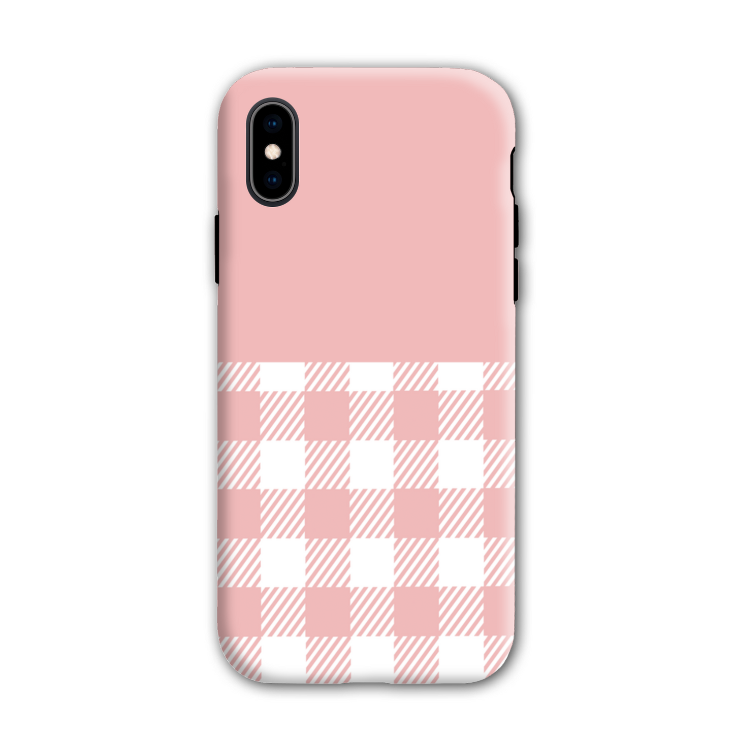 Pink Check Tough Phone Case