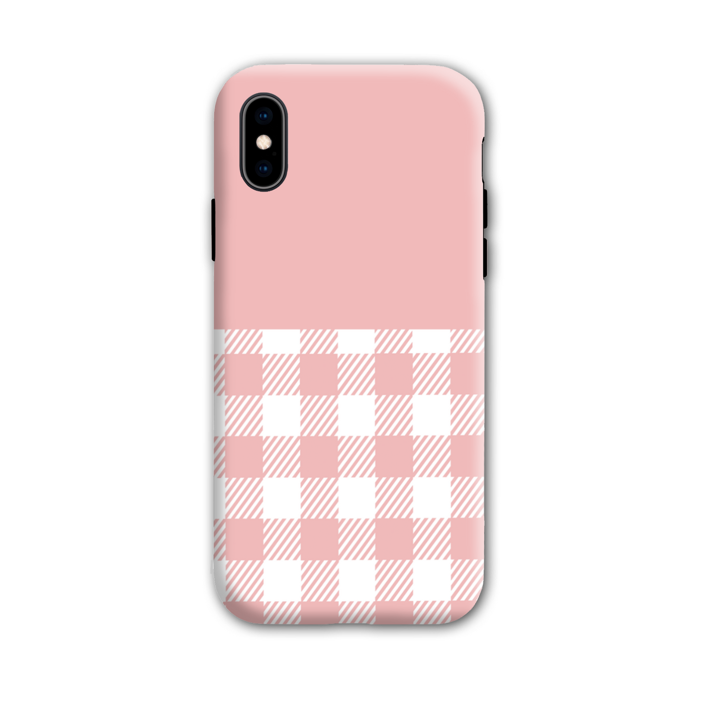 Pink Check Tough Phone Case